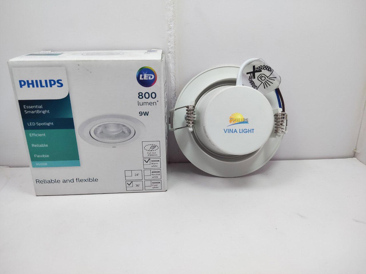 Đèn Led âm Trần 9w RS100B LED8 Philips | Đèn LED Philips Việt Nam